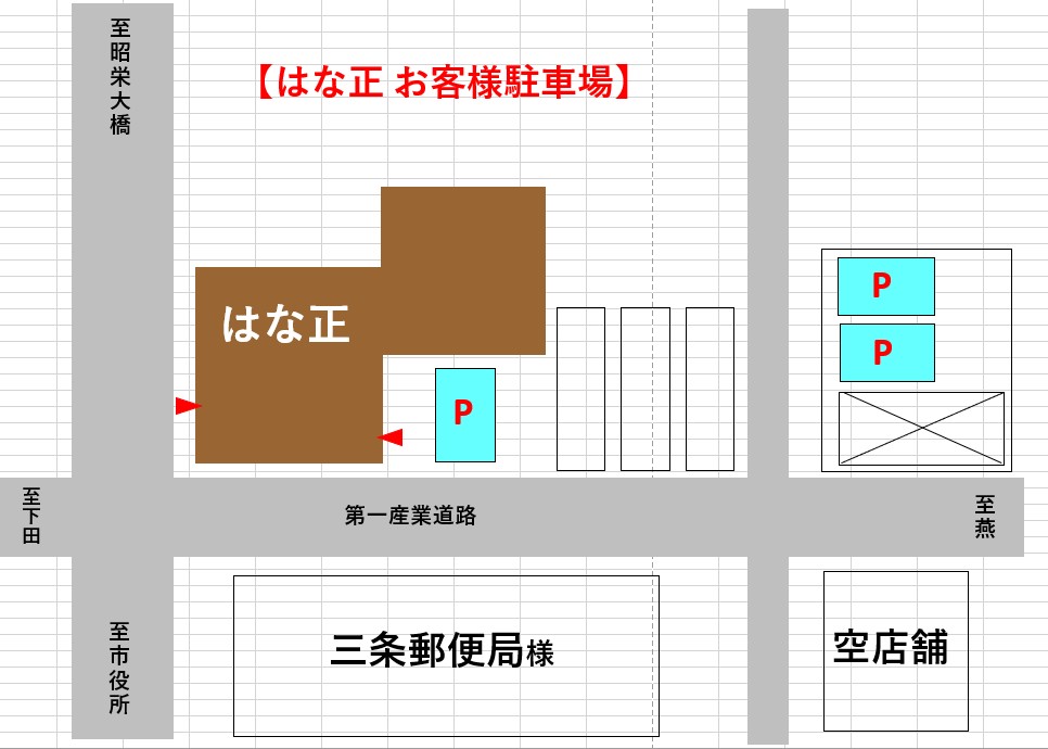 三条店 駐車場案内